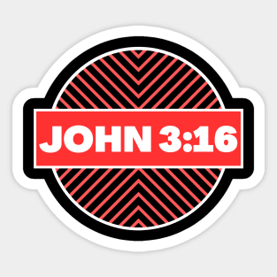 Bible Verse John 3:16 | Christian Sticker